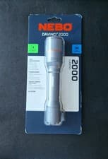 Image of Nebo Davinci 2000 Rechargeable LED Flashlight with Power Bank Storm Grey 2000lm