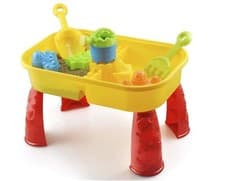 Image of KandyToys Sand and Water Table with Lid and Accessories Kids Outdoor Play toy