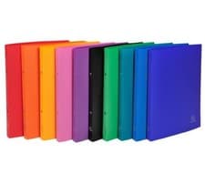 Image of Exacompta A4 Slim Ring Binder 2-Ring 20mm Spine Assorted