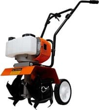 Image of Petrol garden tiller cultivator 52cc, 30cm width, 20cm depth, PPE kit included