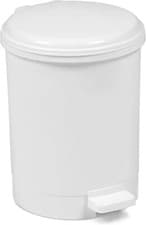 Image of White Waste Bin With Removable Liner, 3-40 Litre