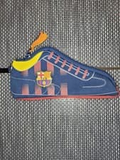 Image of OFFICIAL Barcelona FC Pencil Case Boot Design Brand New Licensed Fabric Bag