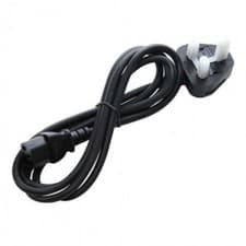 Image of UK Mains 3 Pin Plug to IEC C13 Power Cable/Kettle Lead For Desktop PCs, Monitors