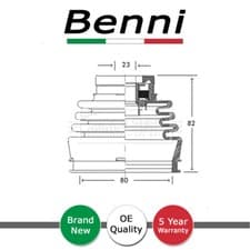 Image of CV Joint Boot Set Front Left Inner Benni Fits Fiat Lancia + Other Models