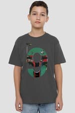 Image of Star Wars Boba Fett 9 Kids T-Shirt Charcoal
