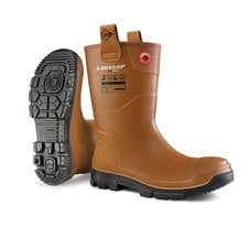 Image of Dunlop Purofort Rigpro Full Safety Boot Unlined Tan Size 13