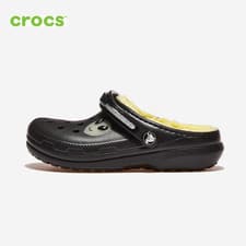 Image of NEW CROCS KIDS CLASSIC LINED ALIEN CLOG 211636 BLACK