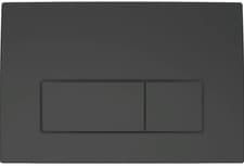 Image of Geberit Delta 50 Dual Push Button Flush Plate WC Concealed Cistern Matt Black