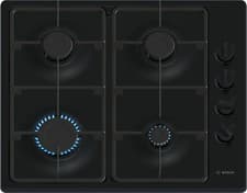 Image of Bosch Series 2 PBP6B6K60 60cm Gas Hob with 4 burners 2 Cast iron finish supports