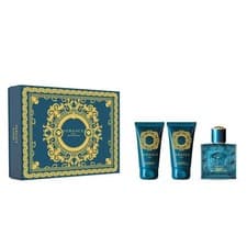 Image of Versace Eros 3 Piece Gift Set: Eau de Toilette 50ml - Shower Gel 50ml - Aftersha