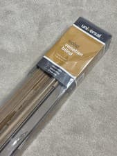 Image of Universal Wood Venetian Blind Oak Colour Wooden Blinds Brand New