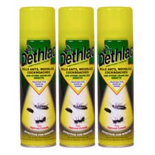 Image of 3 x Dethlac Insecticidal Lacquer Spray 250ml Ant & Insect Killer Indoor Outdoor