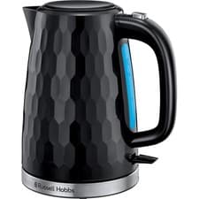Image of Russell Hobbs Honeycomb Electric 1.7L Cordless Kettle (Fast Boil 3KW, Black prem