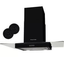 Image of Russel Hobbs RHGCH901B 90cm Chimney Cooker Hood - Black