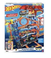 Image of Hot Wheels City Ultimate Garage Playset Let's Race Car Storage Track Set NEW