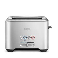 Image of Sage The 'A Bit More' Toaster 2 Slice BTA720 1000W Brushed Stainless Steel,