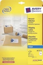 Image of Avery labels J8173-25 Instant dry inkjet labels, 10/sheet, 25 shts/pk 250 total