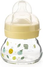 Image of MAM Glass Baby Bottle Newborn Slow Flow 90ml Size 0
