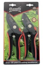 Image of Wilkinson Sword Bypass And Anvil Pruner Set Secateurs Pruner P-1111243W