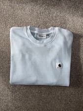 Image of Carhartt Women Hoodie Sweatshirt Size Small Baby Blue Color New Without Tags