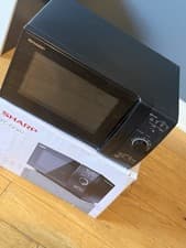 Image of Sharp YC-GG02U-B 20 L 700W Microwave with Defrost Function - Black