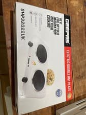 Image of Geepas electric double hot plate GHP32022UK BNIB