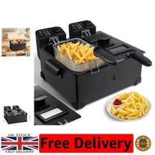 Image of Compact 6L Deep Fryer with Removable Oil Container for Perfectly Crispy Results