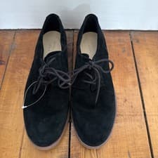 Image of Clarks Womens Black Suede Ultimate Comfort Collection Shoes Size 3