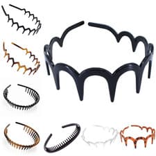 Image of SHARKS TOOTH ZIG ZAG HAIR BAND TOOTHED HEADBAND ALICE BAND SPORTS LADIES MENS UK
