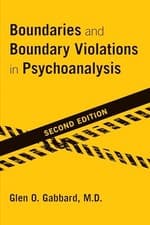 Image of Boundaries and Boundary Violations in Psychoanalysis by Glen O. Gabbard NEW