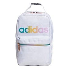 Image of Adidas Insulated Lunch Bag White Rainbow Backpack Recycled Material