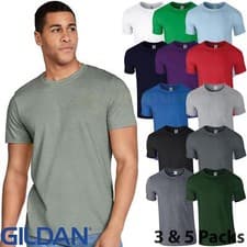 Image of Gildan Softstyle T-Shirt Plain Ringspun Cotton Short Sleeve Crewneck Tee Top