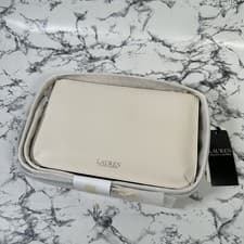Image of LAUREN RALPH LAUREN White Landyn Medium Crossbody Bag Handbag BNWT Authentic