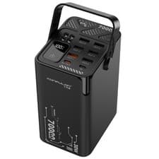 Image of Konfulon A66Q 70000mAh Power Bank 30W, 7 Outputs, 4 LED SOS, 2 USB-C, 8 PORTS