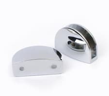 Image of Shelf Support Brackets Glass Small Shelves Support Chrome Plated Brackets 2/4/8