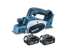 Image of Makita 18V LXT 82mm Cordless Planer - 2 x 5ah Battery - DKP180Z