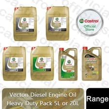 Image of Castrol Vecton 10W30/10W40/15W40 E6- E7- E9 Diesel Engine Oil, 5L or 20L Trade