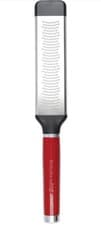 Image of KitchenAid Etched Stainless Steel Two-Way Fine Cheese Grater Empire Red