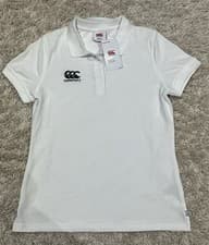 Image of Canterbury Womens Waimak Polo Shirt White Size 12 UK New with Tags Short Sleeve