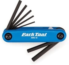 Image of Park Tool AWS-10 Fold Up Hex Wrench Allen Key Set