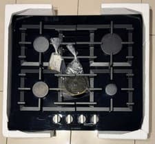 Image of Bosch PPP6A6B90 60cm Series 6 Frameless Flame Select Gas On Glass Hob – BLACK