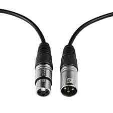 Image of 3 Pin XLR Microphone Cable Male To Female Patch Lead Mic OFC-GOOD PINS :1M