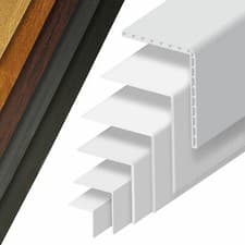 Image of uPVC Plastic Angle Corner Trim 90 Degree Rigid PVC Joint Cover L Shaped Bead 5m