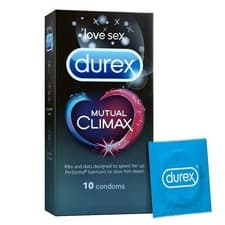 Image of Durex Mutual Climax Condoms for Men & Women - 10 Count |Extra Dotted and Ribbed