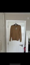 Image of John Smedley Men’s Ashtead Elbow Detailed Pullover Light Camel/mnb Medium 