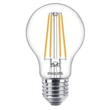 Image of Philips GLS E27 LED Filament Bulb 7W(60W) Warm White 2700K 806lm Clear Glass