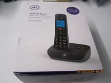 Image of BT Essential Cordless Home Phone With Call Blocking, Single Handset, Black