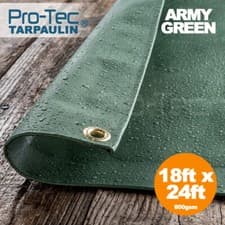 Image of PVC 600gsm Extra Heavy Duty Tarpaulin Waterproof Ground Sheet Cover Lorry Tarp