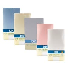 Image of DK Glovesheet Fitted Sheet 83x50cm – Chicco Next2Me Crib – Pure Cotton
