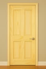Image of LPD Internal Clear Pine 4 Panel Door Unfinished B Graded Stock